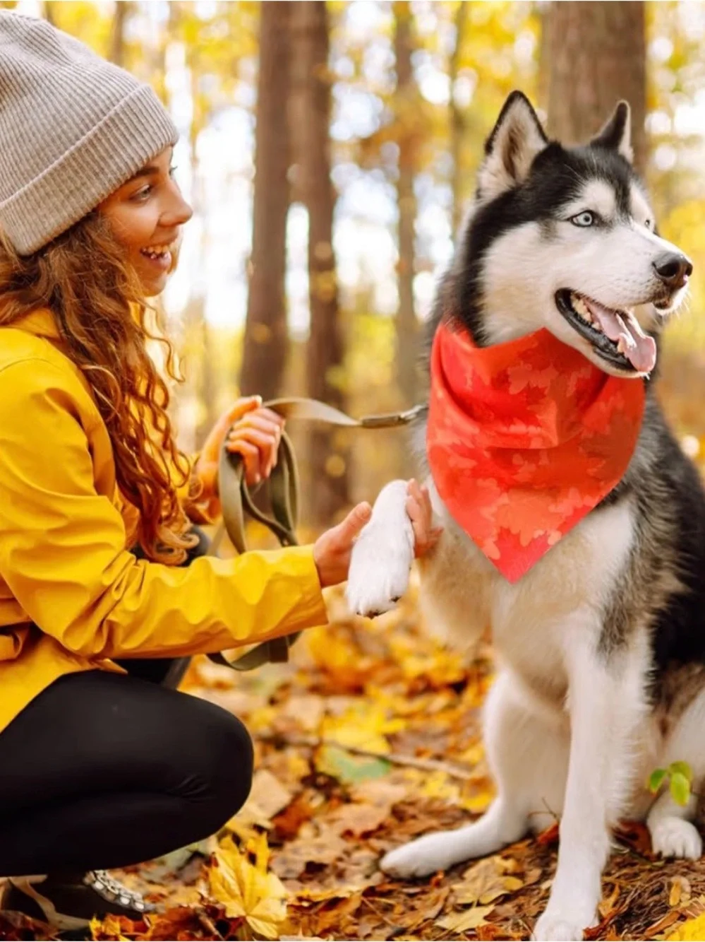 93 Pieces Autumn/Fall Dog Bandanas Bulk/Triangle Scarves for small/Medium Dogs